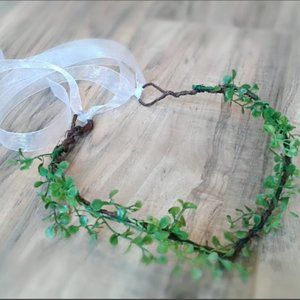 Boho Floral Wedding Flower Crown Bridesmaid Bridal Fairy Tiara Elven Cottagecore